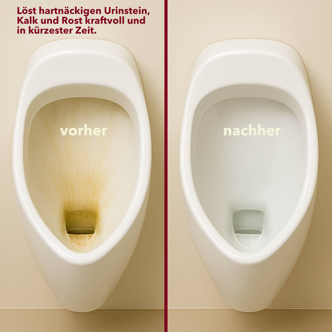 Urin- und Kalksteinentferner, rot, pH-Wert <2, 12 Flaschen x 1 Liter