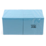 Servietten 33x33 cm, hellblau, 3-lagig, 1/4-Falz, 1000 Stück