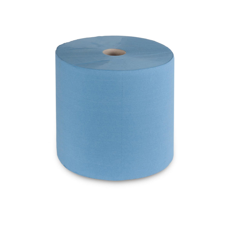 Industriepapierrolle, 3-lagig Zellstoff, blau, 36 x 34 cm, 1 Rolle à 1000 Blatt