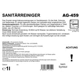 Sanitärreiniger, gegen Kalkverunreinigungen, Konzentrat, PH <2, 12 x 1 Liter