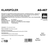 Klarspüler für Gläser und Geschirr, gewerblich, 10 Liter