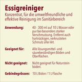Essigreiniger, grün, pH <3, 12 Flaschen x 1 Liter