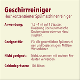 Geschirrreiniger für gewerbliche Maschinen, flüssig, 10 Liter