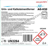 Urin- und Kalksteinentferner, rot, pH-Wert <2, 12 Flaschen x 1 Liter